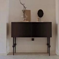 Nordic Simple Console Tables for Coffee Shops Double-door High-legged Tables Fashion Wooden Board Design Console Table for Hotel