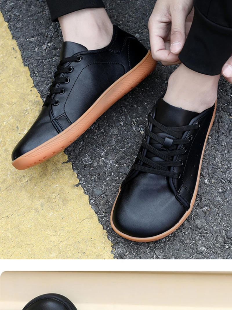 Description Picture 2 of itemNew Cross border Wide Palm Wide Head Barefoot Casual Shoes