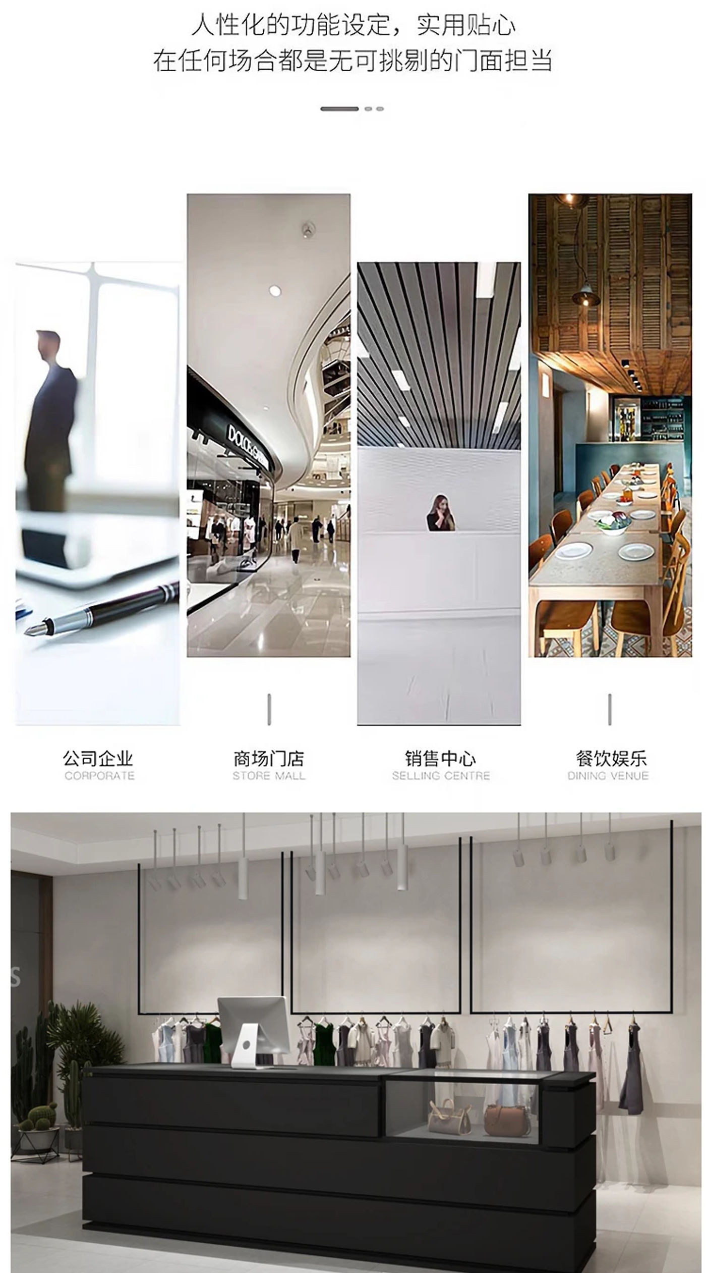 Description Picture 3 of itemBar Pulpit Office Desk Lectern White Wooden Podium Pulpitos Hair Salon Counter Register Laudry Cabinet Bureau Shop Furniture