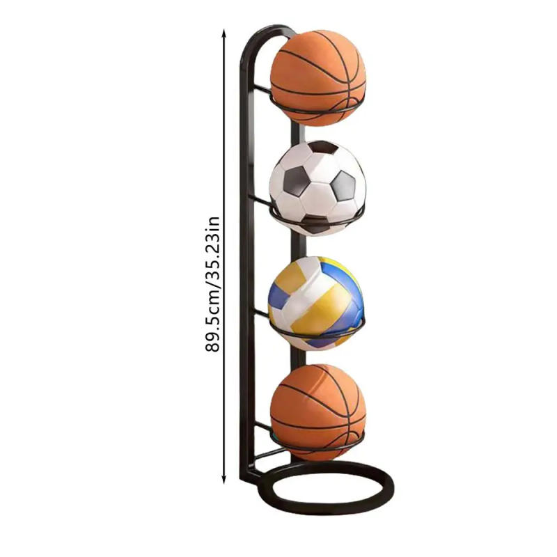 Description Picture 6 of item2/3/4/5 Layers Placed Rack Kindergarten Volleyball Stand Holder Children Basketball Storage Rack Ball Football Storage Basket