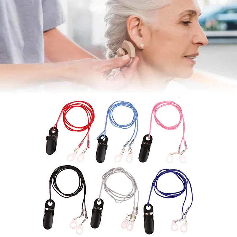 Description Picture 2 of itemSafety Behind The Ear BTE Hearing Aids Aid Clip Clamp Rope Protector Holder 2 Rings Anti-Lost Lanyard Boxed For Children Adult