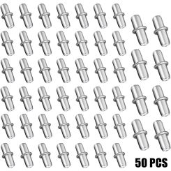 High Quality 100% Brand New Shelf Support Pegs Bracket Sturdy 50pcs 5x16mm Iron Nickel Plated Pins Easy Installion