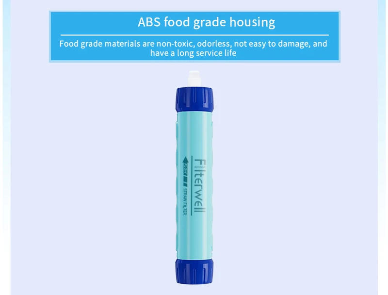 Description Picture 5 of itemFilterwell 4 Sets Small Outdoor Water Filter Straw Personal Drinking Purifier System For Survival Gear Travel Camping Hiking