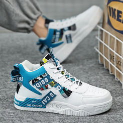 New High Top Skateboard Shoes Men Fashion Platform Leather Men's Casual Sneakers Autumn Winter Comfortable Women's Skate Shoes