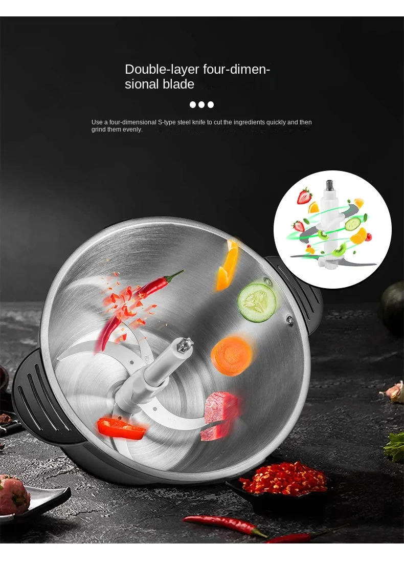 Description Picture 6 of itemSOKANY 7028 Electric Meat Grinder And Chopper 4L Automatic Home Cooking And Stuffing Appliance for Kitchen