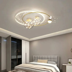 Starry Sky Top Living Room LED Ceiling Light Bedroom Dining Room Ceiling Pendant Modern Home Decoration Lighting Fixture Gloss