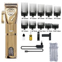 Professional Hair Clippers Pop Barbers P800 Hair Trimmer Oil Head Haircut Electric Golden Carving Scissors Electric Shaver