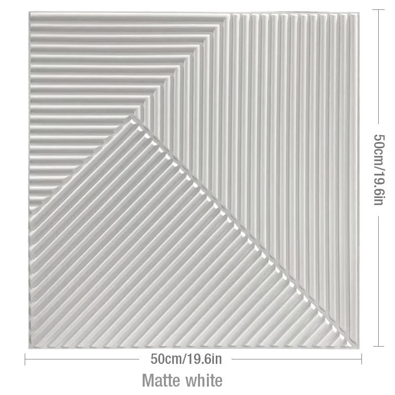 Description Picture 4 of item4 pcs 50cm 3D wall decor Wood grain slatted wall panel 3D groove texture panel tile living room wall sticker waterproof bathroom