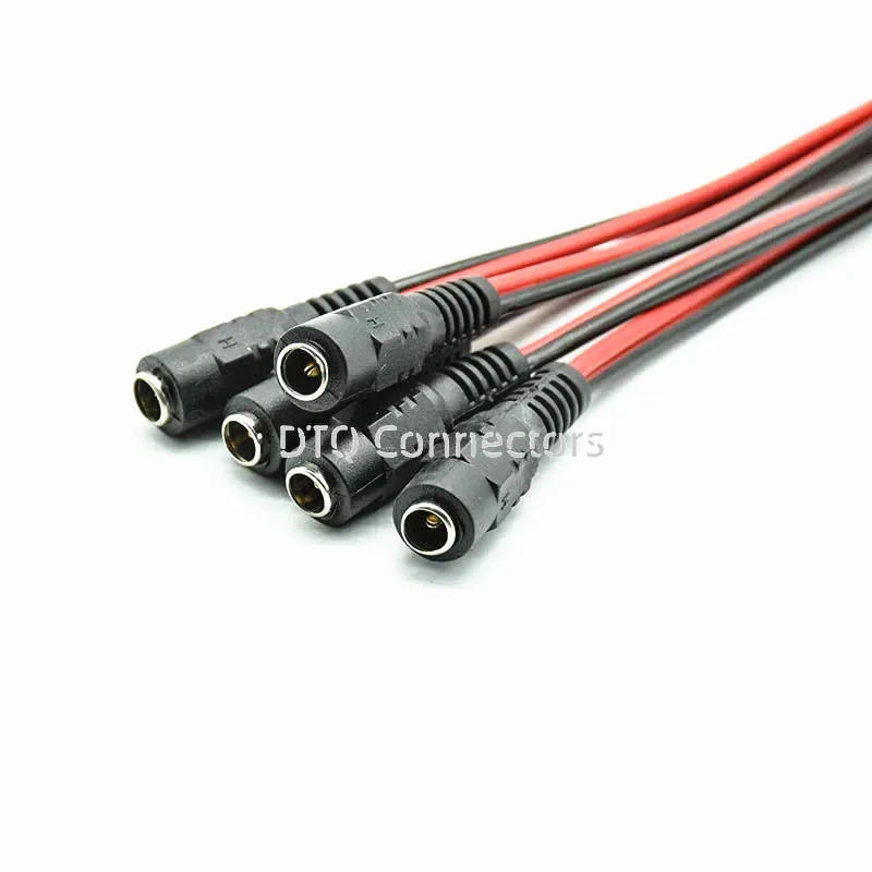 Description Picture 3 of item5PCS DC Power Male Female Cable 12V Plug DC Adapter Cable Plug Connector For CCTV Camera DC Plug 5.5*2.1mm 5.5x2.1 5.5x2.1mm