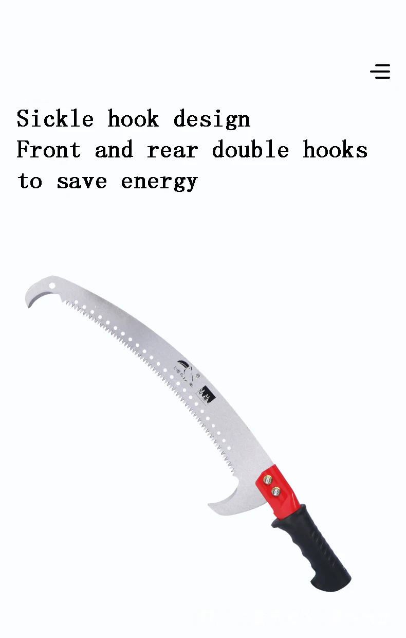 Description Picture 4 of itemSingle/Double Hook High Branch Saws High Altitude Telescopic Reciprocating Hand Saws Branch Garden Telescopic Pruning Tools