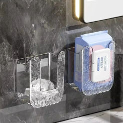 Household  Tissue Box Light Luxury Wall-mounted Face Towel Wet Tissue Storage Box Bathroom Wall-mounted Tissue Box