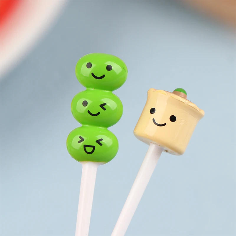 Description Picture 5 of item6/8Pcs Kids Fruit Picks Needle Stick Toothpicks Mini Creative Fruit Cake Dessert Food Forks Lunch Box Decor Bento Accessories
