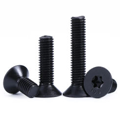 M3 M4 M5 M6 M8 M10 Black Grade 10.9 Steel GB2673 Six Lobe Bolt Six-Lobe Torx Head Flat Countersunk Screw