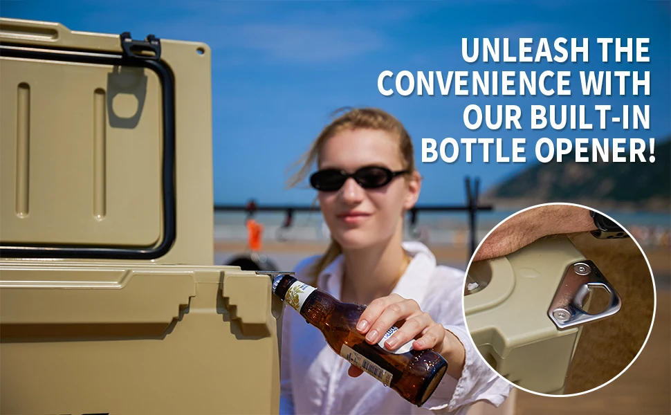 Description Picture 5 of item25/30/35/40 Quart  Cooler, 5 Days  Ice Cooler, Ice Chest Suit for BBQ, Camping,  , and Other