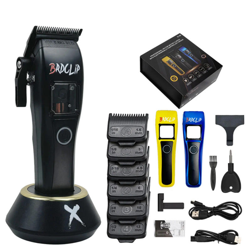 Description Picture 5 of itemBRDCLIP G28 9500RPM Vector Motor 3 Cover Professional Men's Hair Clipper DLC Blade with Seat Charger Hair Cutting Machine