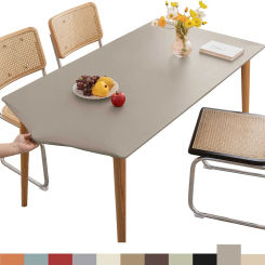 1PCS elastic Tablecloth with bandage,leather waterproof dining table table cover,square rectangle table protector