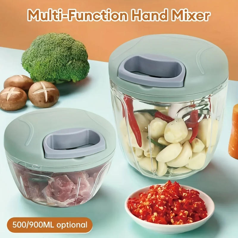 Description Picture 5 of itemGarlic Mincer Hand Cutter - Hand Pull String Food Processor Vegetable Chopper - for Onion, Ginger, Fruits, Nuts, Dishwasher Safe