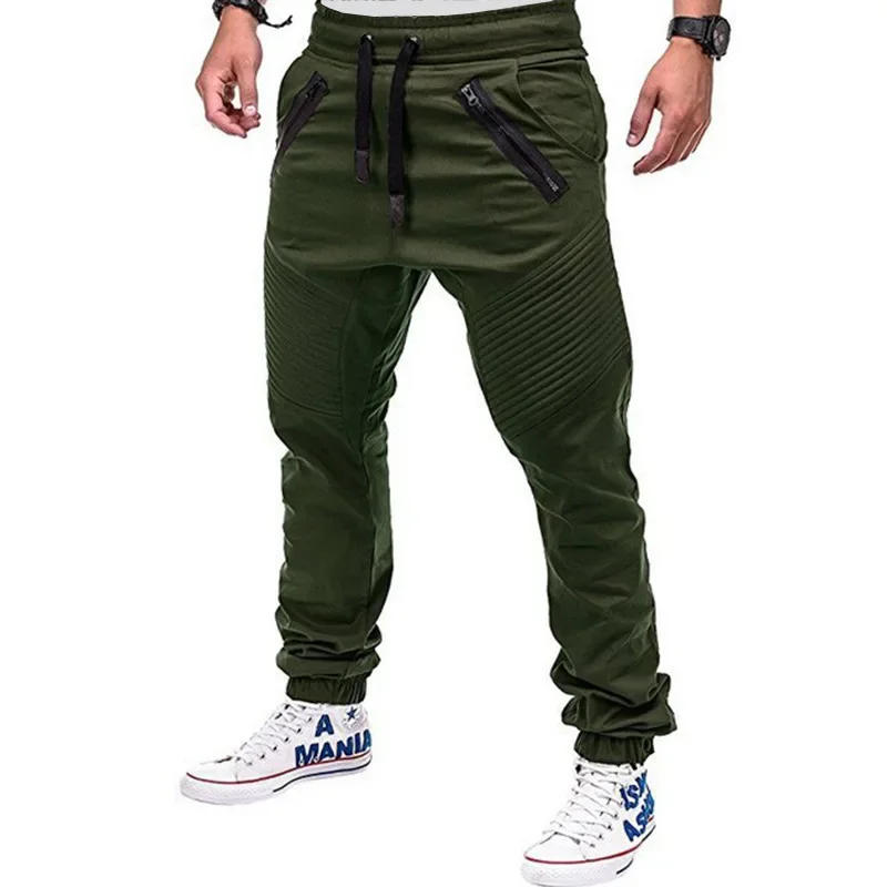 Description Picture 5 of itemFour Seasons Men's Tactical Trousers Pleated Pencil Pants Men Safari Style Cargo Sweatpants Male Zipper Pocket M-4XL PTX-8812