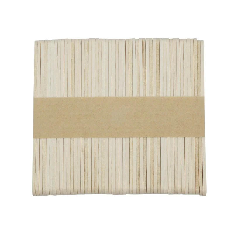 Description Picture 3 of item50/100pcs Ice Cream Spoon Hand Crafts Art Ice Cream Lolly Cake Tools Ice Cream Popsicle Sticks Natural Wooden Sticks