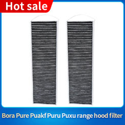 2pcs for Bora Pure Puakf Puru Puxu Roller Range Hood Activated Carbon Filter Self Replacement Kit Parts