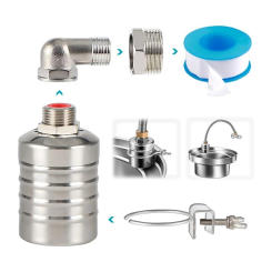 WFF Float Valve,1/2 Inch To 3/4 Inch Water Float Valve,304 Stainless Steel Fully Automatic Water Level Control Float Valve