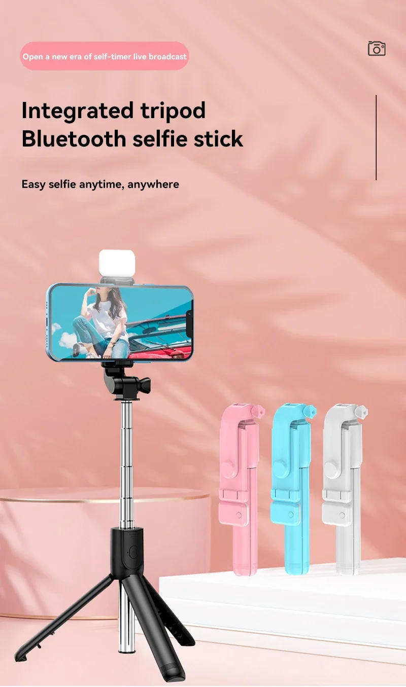 Description Picture 2 of itemXiaomi Selfie Stick Wireless Tripod Stand Multifunctional with Fill Light Remote Shutter 360 Degree Rotating Tripod Large Size