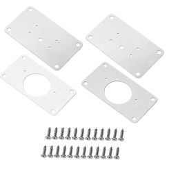 1/2/4/10Pairs Hinge Repair Plate Stainless Steel Door Fixing Plates For Cabinet Furniture Hinges Kitchen Cupboard Mounting Tool
