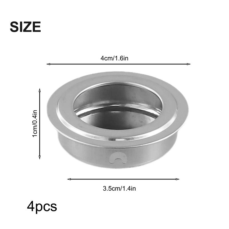 Description Picture 5 of itemSliding Doors Round Hole Handle Drawer Handle Invisible Handle Cabinet Concealed Handle 4 X 3.5 X 1 Cm Open Hole 35