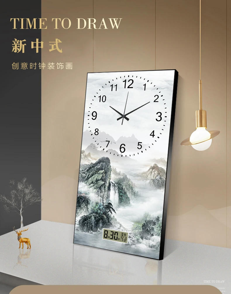 Description Picture 2 of itemLuxury High Wall Clocks Living Room Party Modern Design European Cute Clock Wall Aesthetic Relogio De Parede Unique Furniture