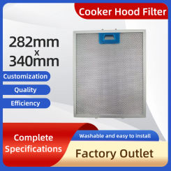 282*340mm Cooker Hood Filters Metal Mesh Extractor Vent Filter Ventilation For Kitchen Cooker Hood Grease Filter