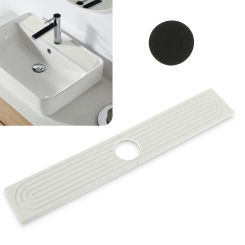 Kitchen Sink Splash Guard, Diatomite Faucet Sink Splash Guard, Faucet Drain Mat for Kitchen Bathroom and Counter Absorbent Mat