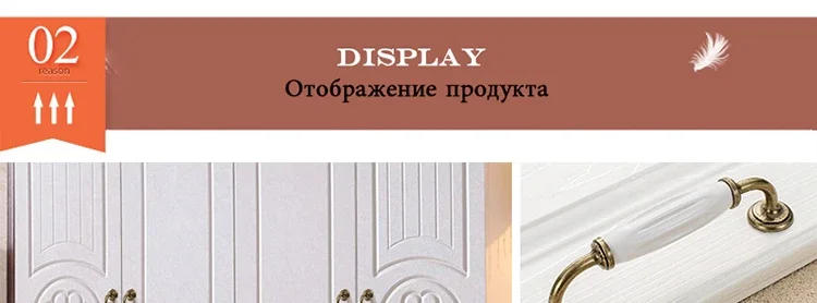Description Picture 2 of itemAntique Bronze Ceramic White Cabinet Handles Zinc Alloy Drawer Knobs Wardrobe Door Handle Simple European Furniture Hardware