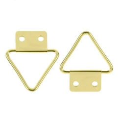 Golden Triangle D-Ring Photo Picture Frame Hanger Hang Oil Painting Mirror Art Work Hooks Double 2 Holes with screws