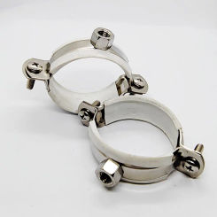 2Pcs Fastener Hardware Round Hose Clamp Pipe Fitting Expansion Screw Suspension Pipe Holder Galvanized Iron PPR/PVC