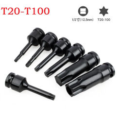 1/2 Inch Socket Adapter Drive Impact Torx Star Bit Socket Sets Electric Wrench Driver Tools Kit Set Repairing Tool Accessories