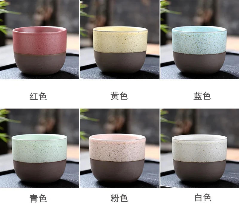 Description Picture 6 of item120ML Creativity Retro Teacups Rough Pottery Handmade Family Master's Cup Matte Kiln Coffee Mug Teahouse Chinese Kung Fu Tea Cup