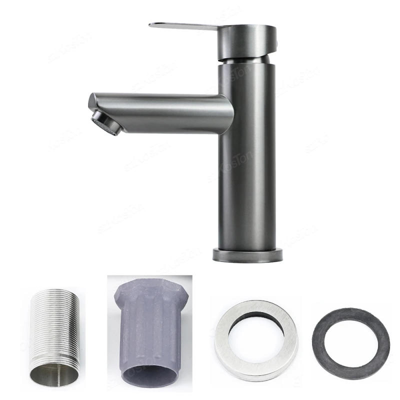 Description Picture 2 of itemBath Mixer Kitchen Faucet Stainless Steel Hot and Cold Water Tap Washbasin Basin Faucets Bathroom Bathtub Accessories Set Sink
