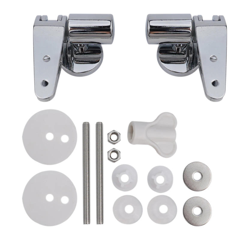 Description Picture 2 of itemToilet Seat Cover Hinge Chrome Toilet Base Soft Close Hinges Spare Replacement Fittings Hinge Toilet Seat Lid Mounting Connector