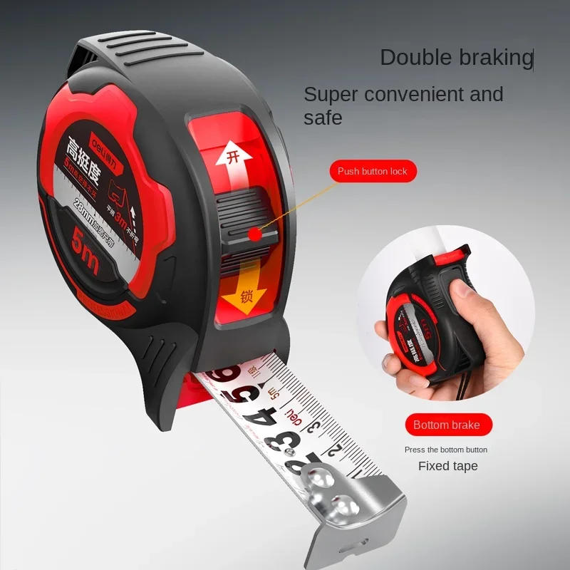 Description Picture 5 of item1 Pcs 5/7.5M High Carbon Steel Tape Measure Multifunction Retractable Tape Measures Woodworking Portable Hand Measuring Tools