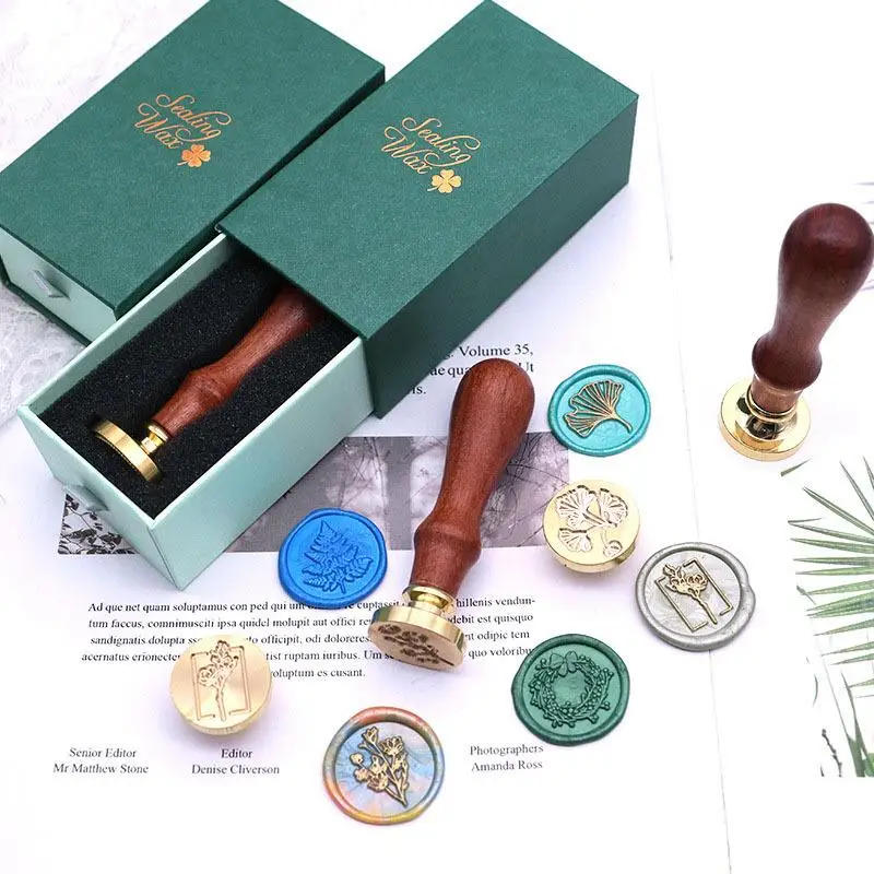 Description Picture 6 of itemCustom Stamps Personalized Logo Metal Stamps Custom Wax Seals Stamps Customize Your Own Logo Gift Stamps Invitation Stamps