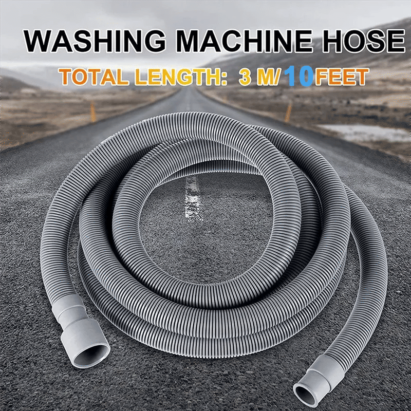 Description Picture 5 of itemB64B-2X Washing Machine Drain Hose 10 Ft Flexible Dishwasher Drain Hose Extension Kits Corrugated Washer Discharge Hose