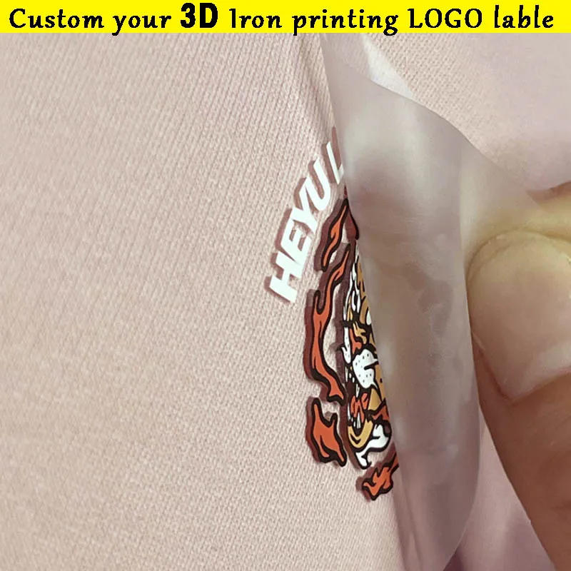Description Picture 2 of itemWholesale Custom Hot Stamping 3d Silicone Heat Transfer Label Customized logo Garment Labels Reflective Iron on clothes Patch
