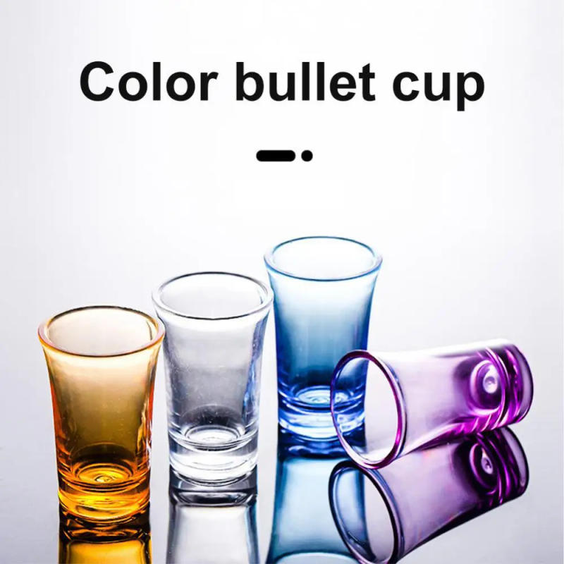 Description Picture 2 of item10-1PCS NEW Shot Glass Plastic Spirits Shot Cup Party Bar Club Drinking Tool Wedding Wine Glasses Cocktail Pint Vodka Cups Glass