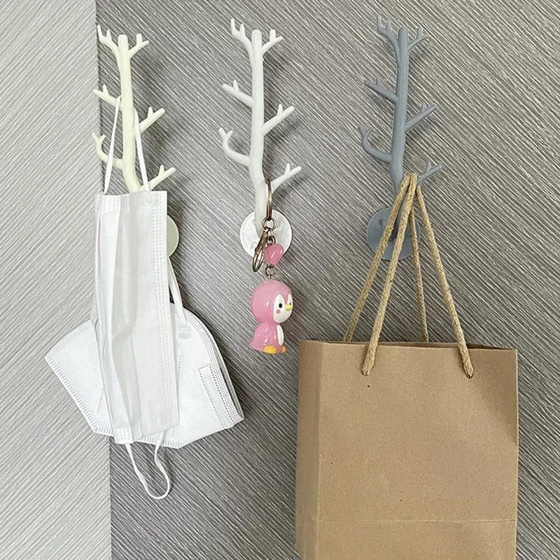 Description Picture 3 of itemTree Branch Hook Wall Decor Key Holder Organizer Storage Sticky Hooks Coat Rack Hanger Home Decorative Hooks Home Storage N