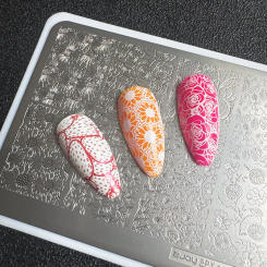XMQ NAIL ART STAMPING ROSE TEMPLATES IMAGE PLATE