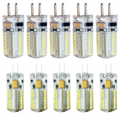 10pcs/lot G4 LED Lamp 3W 5W 9W 12W 15W AC 220V DC 12V LED Bulb SMD3014 Spotlight Chandelier Lighting Replace Halogen Lamps