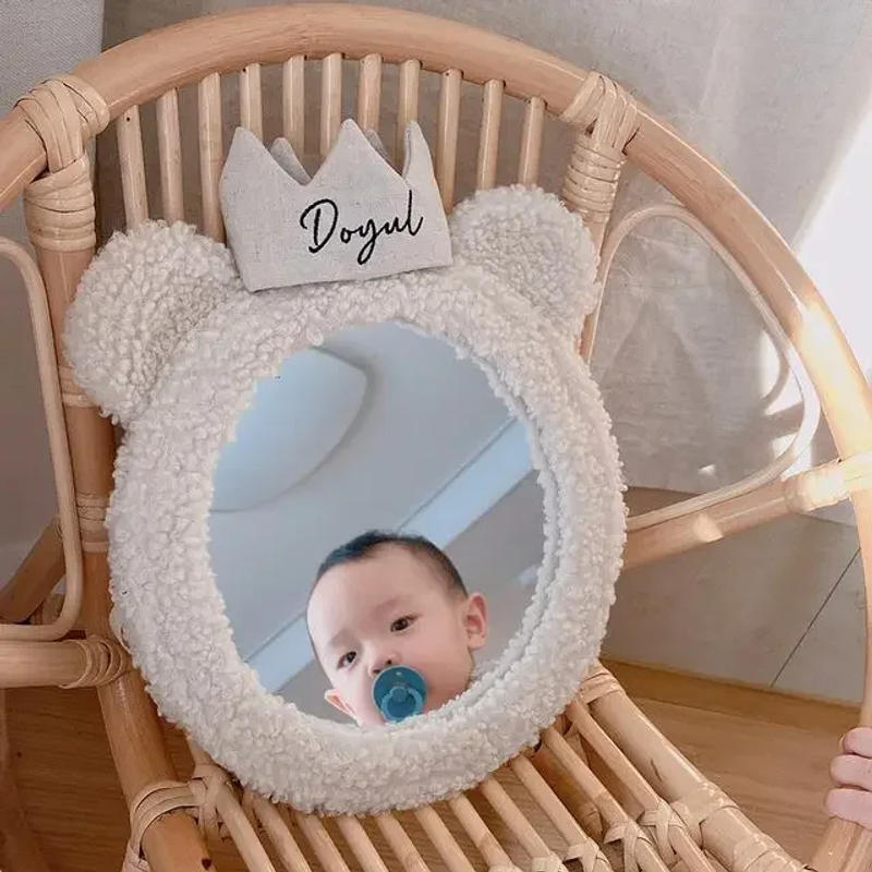 Description Picture 6 of itemBaby Child Reflector Korean Ins Bear Crown Mirror Children's Room Clothing Store Decoration Pendant Photo Studio Shooting Mirror