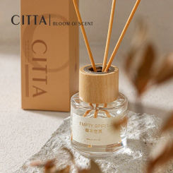 CITTA 50mL Essential Oil Reed Diffuser Sets, Decorative Bottle, Soft Aromatherapy Gift, Home Fragrance or Office Gift Box