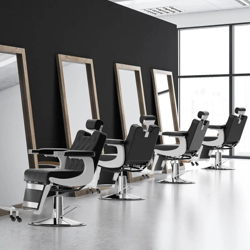 Description Picture 3 of itemVintage Barber Chair Heavy Duty Professional Salon Chair for Hair Stylist Reclining All Purpose Chair Hydraulic Barbershop