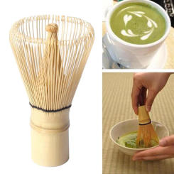 Kitchen Accessories Green Tea Powder Whisk Teaware Japanese Ceremony Bamboo Chasen Tea Tool Tea Brush